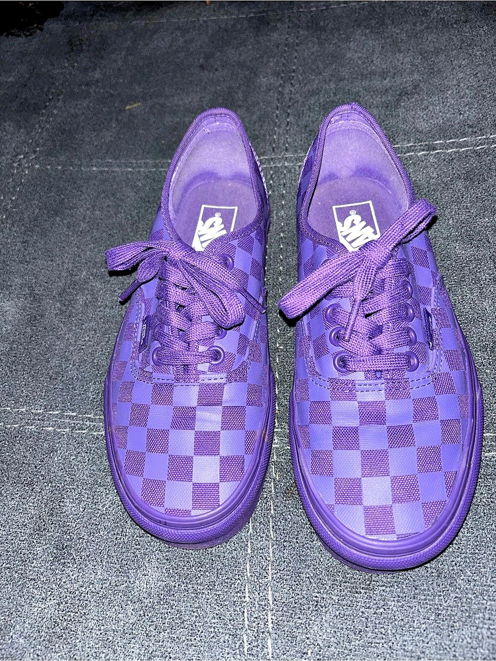 Vans Checkerboard Era Checkered Sneakers in Purple US 8